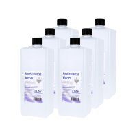 Bidestilliertes Wasser, Aqua dest, Sparpaket 6 Liter