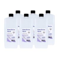 Bidestilliertes Wasser, Aqua dest, Sparpaket 6 Liter