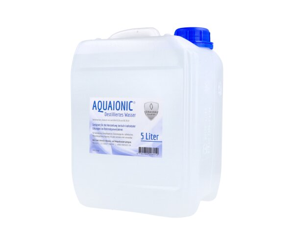 Destilliertes Wasser aquaionic®, 5 Liter