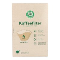 Lebensbaum Kaffeefilter Größe 4, 100 Stück