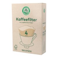 Lebensbaum Kaffeefilter Größe 4, 100 Stück