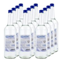 Destilliertes Wasser aquaionic® in Glasflasche,...